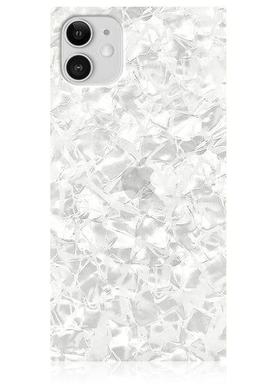 White Pearl Square iPhone Case #iPhone 11