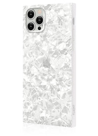 ["White", "Pearl", "Square", "iPhone", "Case", "#iPhone", "12", "Pro", "Max"]