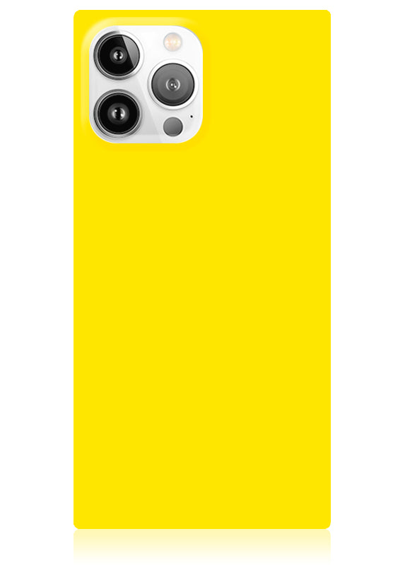 FLAUNT SQUARE Yellow iPhone Case