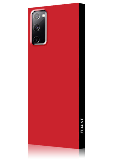 Red Square Samsung Galaxy Case #Galaxy S20 FE