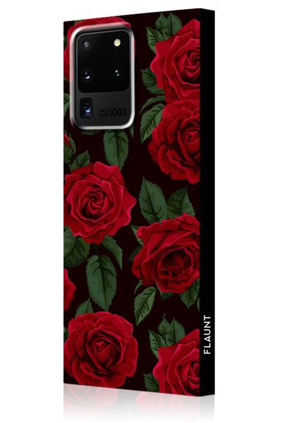 Rose Print Square Samsung Galaxy Case #Galaxy S20 Ultra