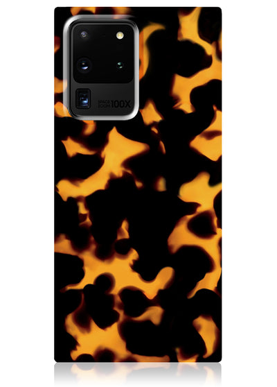 Tortoise Print Square Samsung Galaxy Case #Galaxy S20 Ultra