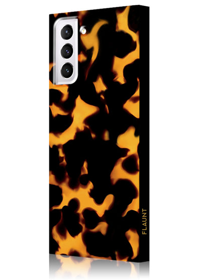 Tortoise Print Square Samsung Galaxy Case #Galaxy S21