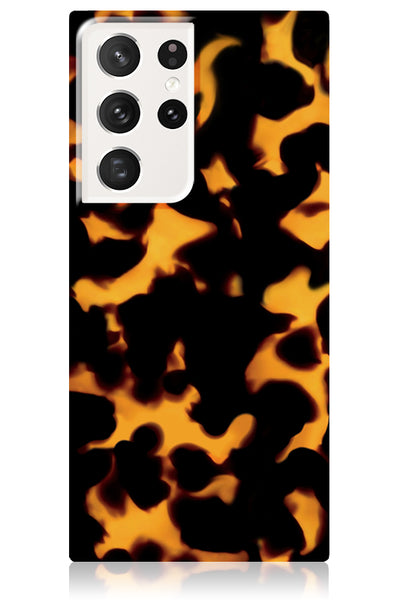 Tortoise Print Square Samsung Galaxy Case #Galaxy S23 Ultra