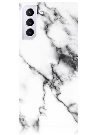 White Marble Square Samsung Galaxy Case #Galaxy S22 Plus