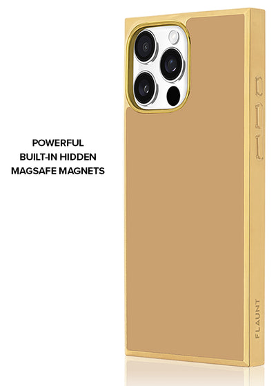 Gilded Chai SQUARE iPhone Case #iPhone 16 Pro Max + MagSafe,iPhone 16 Pro + MagSafe