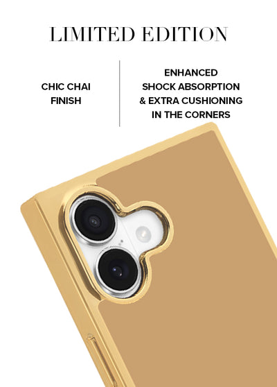 Gilded Chai SQUARE iPhone Case #iPhone 17 + MagSafe