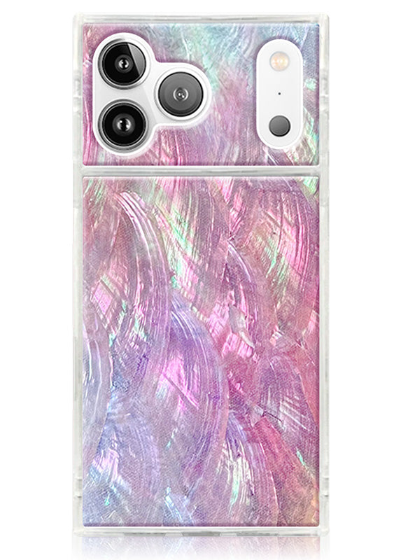 Funda para iPhone SQUARE® de nácar rosa
