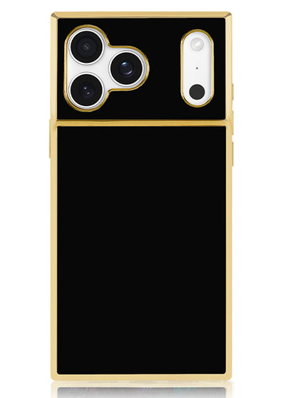 Gilded Onyx Elegance SQUARE iPhone Case #iPhone 18 Pro Max + MagSafe,iPhone 18 Pro + MagSafe