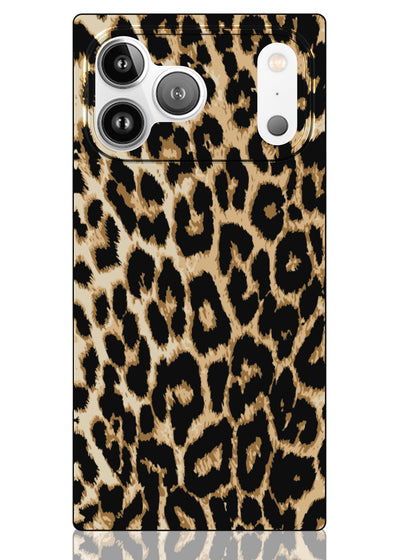 Leopard Print Square iPhone Case #iPhone 17 Pro + MagSafe
