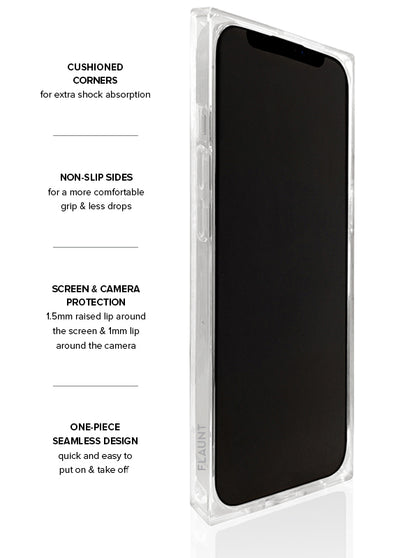 Black Lace SQUARE iPhone Case