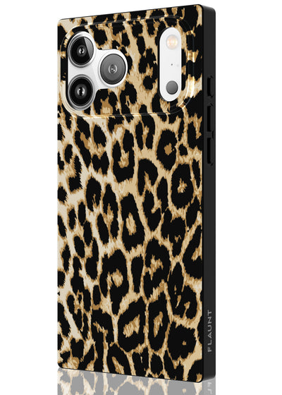 Leopard Print Square iPhone Case #iPhone 17 Pro Max + MagSafe