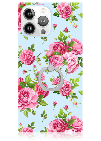 Pink Rose Bouquet Phone Ring