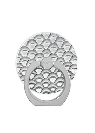Metallic Snakeskin Faux Leather Adhesive Phone Ring Stand