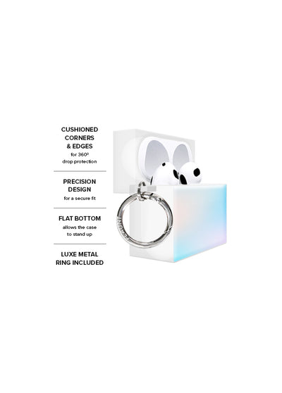 Iridescent Satin SQUARE AirPods Case #AirPods 1st and 2nd Gen