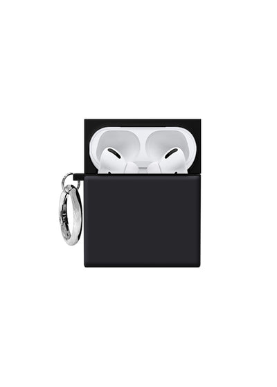 Matte Black SQUARE AirPods Case #AirPods 1st and 2nd Gen