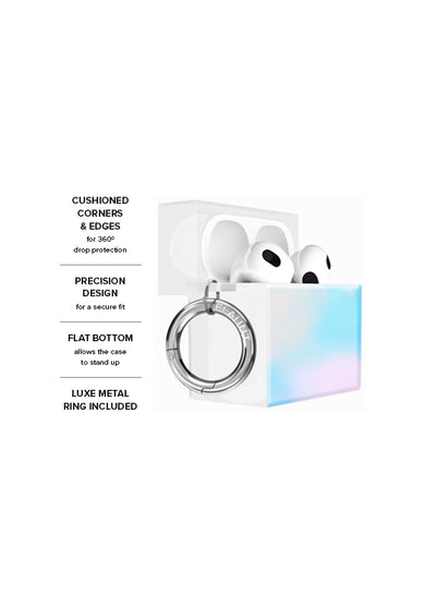 Iridescent Satin SQUARE AirPods Case #AirPods 4th Gen