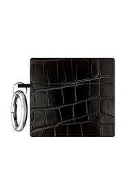 ["Black", "Crocodile", "SQUARE", "AirPods", "Case", "#AirPods", "4th", "Gen"]