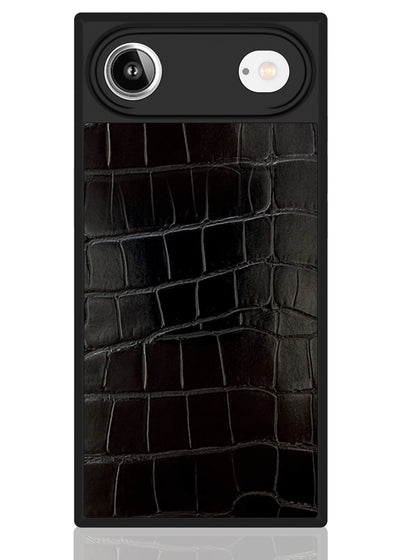 Black Crocodile Square iPhone Case #iPhone 17 Air