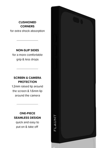 Black Crocodile Square iPhone Case #iPhone 17