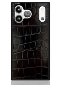 ["Black", "Crocodile", "Square", "iPhone", "Case", "#iPhone", "17", "Pro", "Max"]
