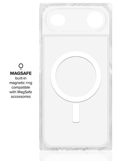 Checkered Mother of Pearl SQUARE iPhone Case #iPhone 17 Air + MagSafe