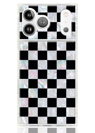 SQUARE® Checkered Mother of Pearl iPhone Case