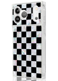 ["Checkered", "Mother", "of", "Pearl", "SQUARE", "iPhone", "Case", "#iPhone", "17", "Pro", "+", "MagSafe"]