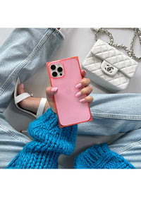 ["SQUARE®", "Clear", "Neon", "Pink", "iPhone", "Case"]