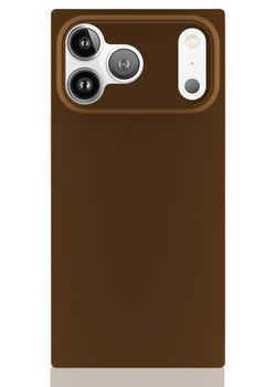 Nude Espresso Square iPhone Case #iPhone 17 Pro Max + MagSafe