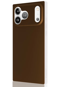 Nude Espresso Square iPhone Case #iPhone 17 Pro Max + MagSafe