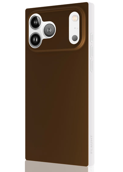 Nude Espresso Square iPhone Case #iPhone 17 Pro Max + MagSafe