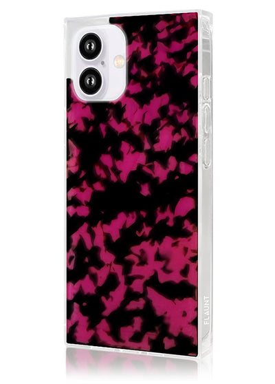 Raspberry Tortoise Shell SQUARE Phone Case #iPhone 16