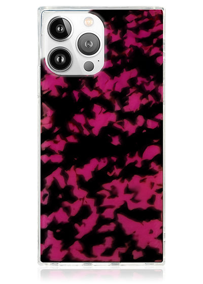 Raspberry Tortoise Shell SQUARE Phone Case #iPhone 16 Pro