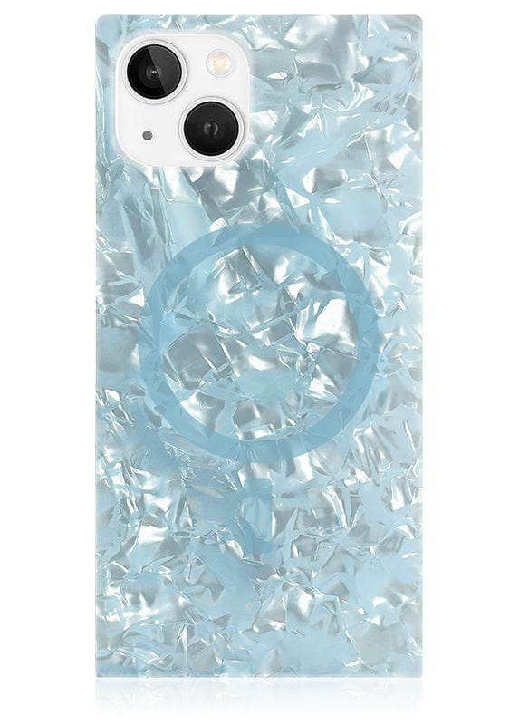 SQUARE® Icy Blue Pearl iPhone Case