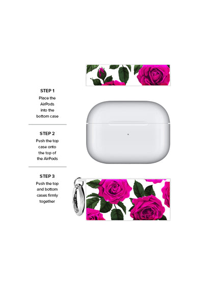 Fuchsia Rose SQUARE AirPods Case #AirPods 1st and 2nd Gen