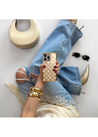 ["Elite", "Collection", "-", "SQUARE®", "Gold", "Checkered", "Mother", "of", "Pearl", "iPhone", "Case"]