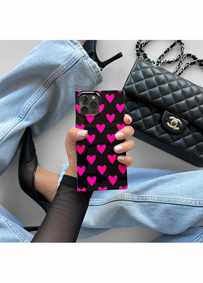 Heart SQUARE iPhone Case
