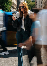 ["FLAUNT", "x", "Jennifer", "Fisher", "-", "SQUARE®", "Silver", "Metallic", "Mirror", "iPhone", "Case"]
