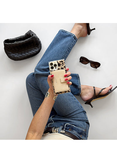 Nude Faux Leather MagSafe Wallet