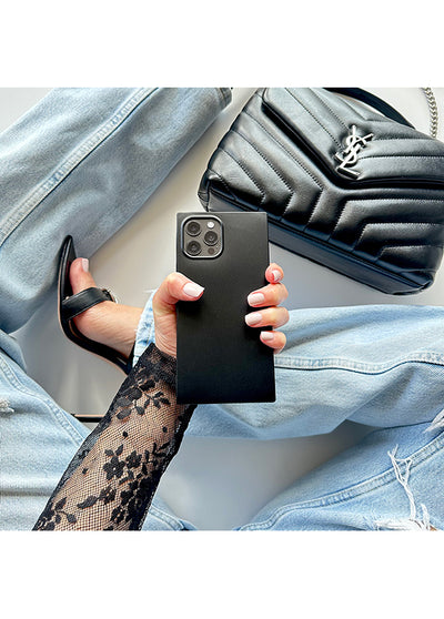 Matte Black SQUARE® iPhone Case FLAUNT