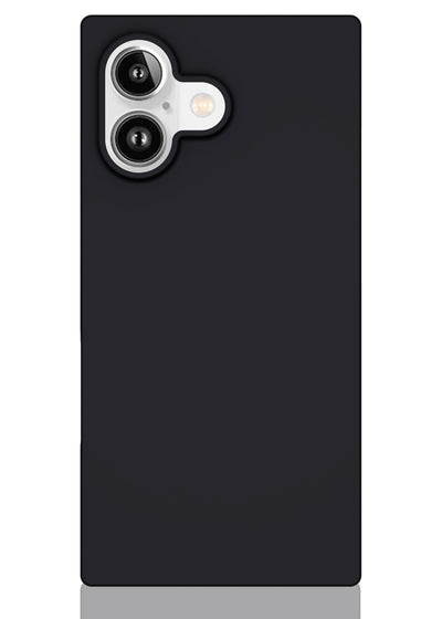 Matte Black Square iPhone Case #iPhone 17