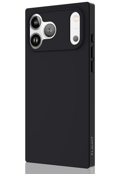 Matte Black Square iPhone Case #iPhone 17 Pro Max