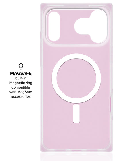 Neon Pink Square iPhone Case #iPhone 17 Pro Max + MagSafe