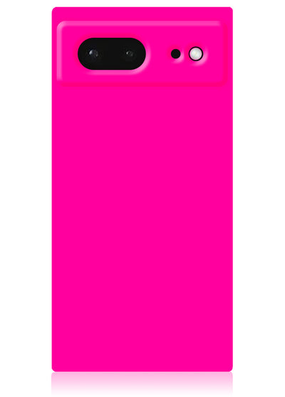 Neon Pink Square Google Pixel Case #Pixel 6