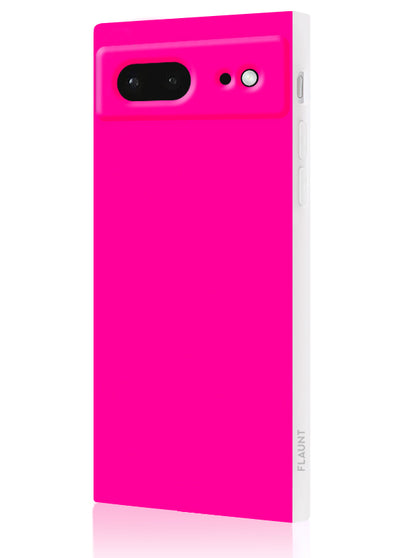 Neon Pink Square Google Pixel Case #Pixel 6