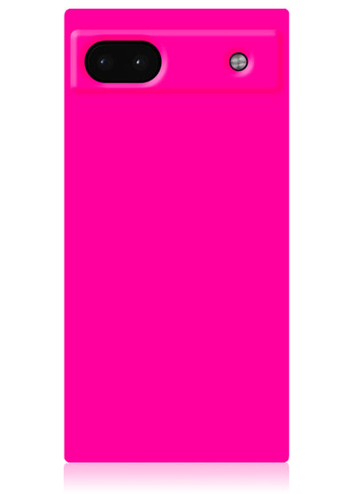 Neon Pink Square Google Pixel Case #Pixel 6a