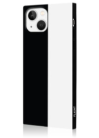 Black and White Colorblock SQUARE® iPhone Case Black and White Colorblock SQUARE® iPhone Case