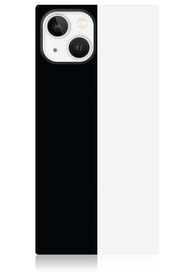 Black and White Colorblock Square iPhone Case #iPhone 13