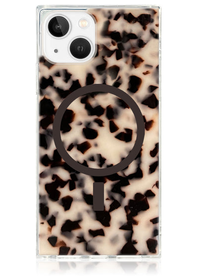 Blonde Tortoise SQUARE iPhone Case #iPhone 17e/16e/14/13 + MagSafe